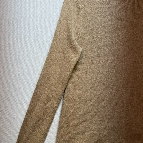 Chico's Women's Coolmax Turtleneck Pullover Sweater Knit Long Sleeve Size 1 Tan - Picture 7 of 11